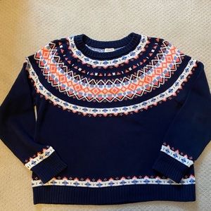 J.Crew Factory Fairisle cotton sweater